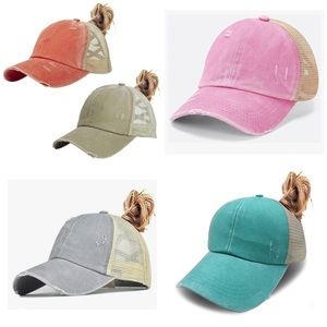 High Pony Criss Cross Back Baseball Hats
